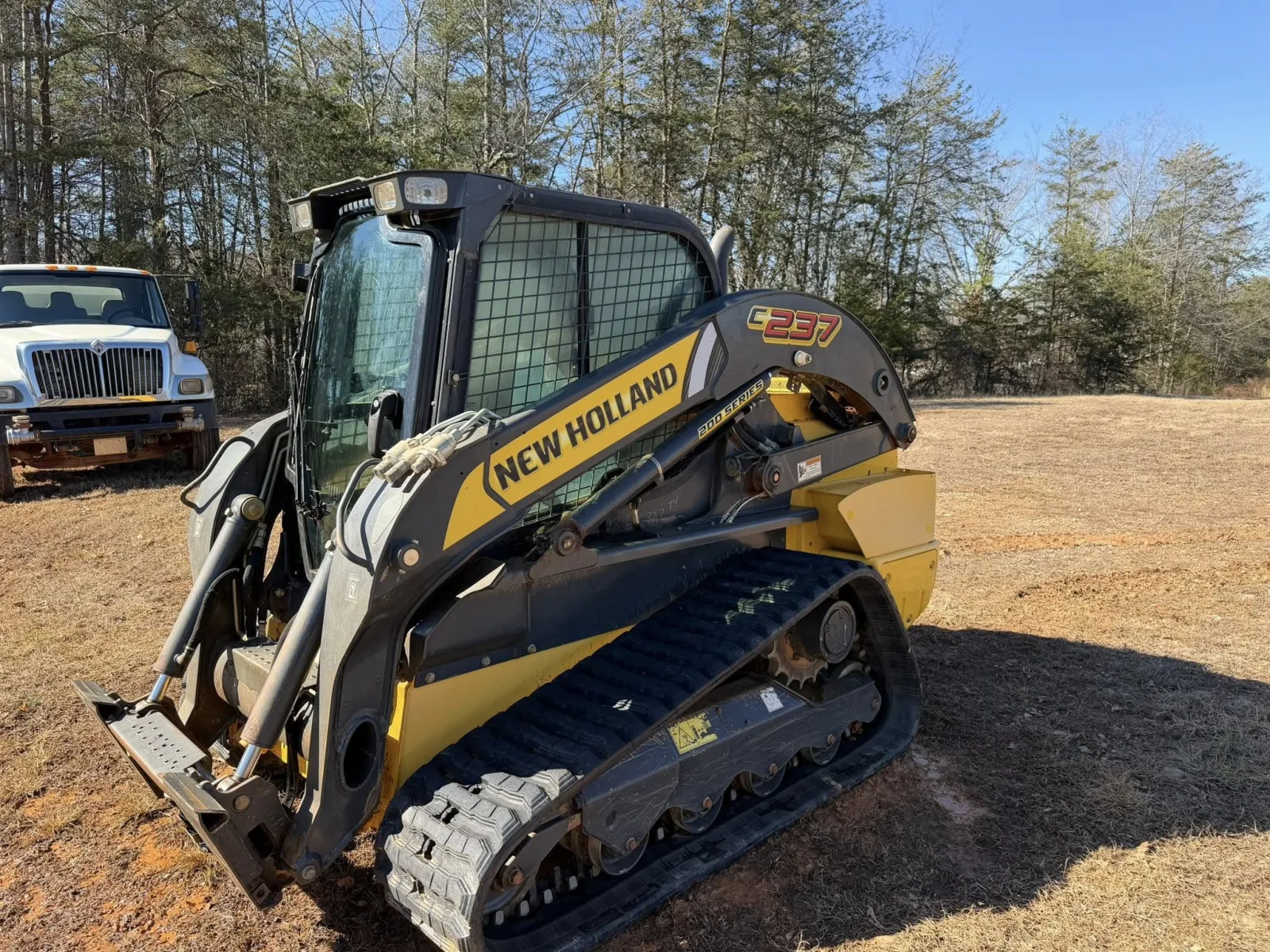 Clean skid steer loader after mobile heavy equipment cleaning near Winston-Salem, NC